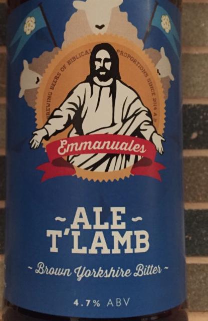 Ale T'Lamb 4.7%, Emmanuales, England