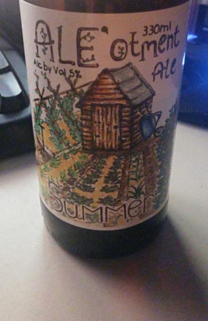 Ale'otment Summer Ale 5.0%, Tunnel Brewery, England