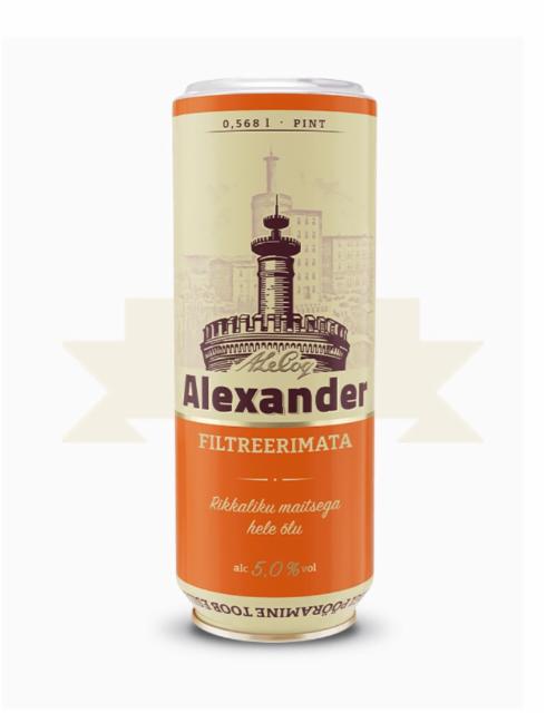 Alexander Filtreerimata / Unfiltered 5.0%, A. Le Coq (Olvi), Estonia