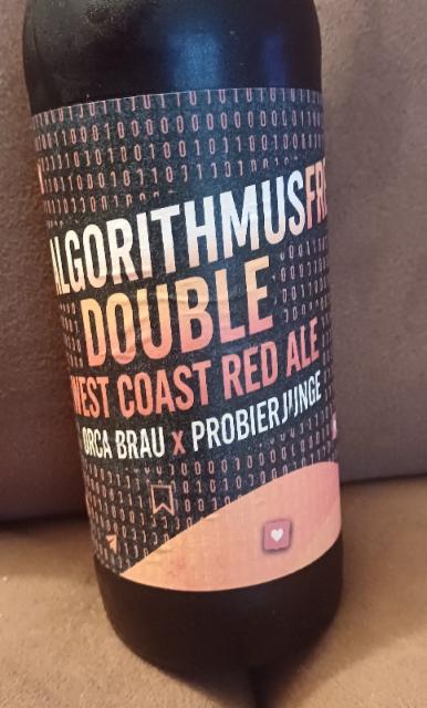 Algorithmusfrei - Double West Coast Red Ale 7.5%, Orca Brau, Germany