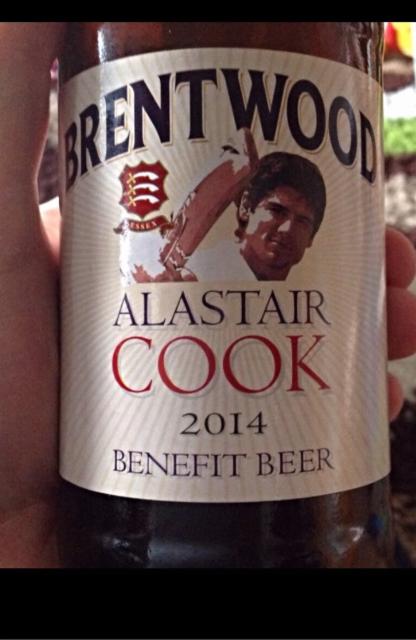 Alistair Cook 2014 Benefit Beer 3.8%, Elephant School, England