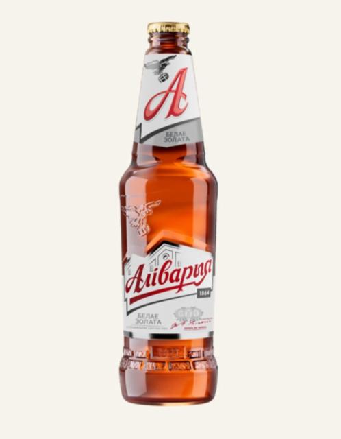 Alivaria Beloe Zoloto / Алiварыя Белае Золата 5.0%, Pivzavod Alivaria (Carlsberg), Belarus
