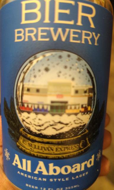 All Aboard 4.0%, Bier Brewery, United States