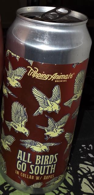 all birds go south 6.0%, Tripping Animals Brewing Co., United States
