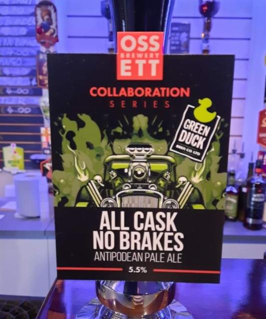 all cask no brakes 5.5%, Green Duck Beer Co., England