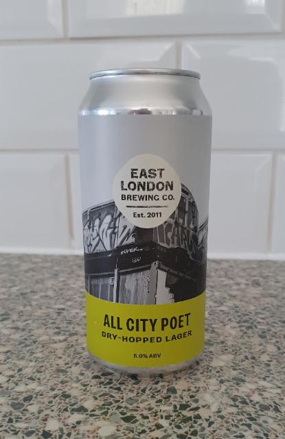 All City Poet 5.0%, East London Brewing Company, England