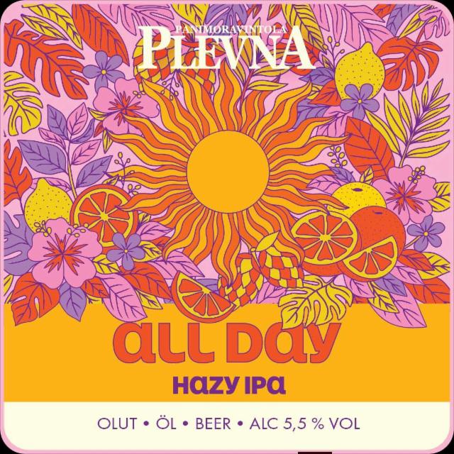 All Day Hazy IPA 5.5%, Plevna / Koskipanimo, Finland