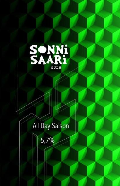 All Day Saison 5.7%, Sonnisaari Panimo, Finland