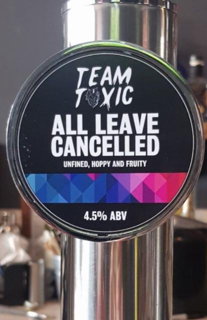 All Leave Cancelled 4.5%, Team Toxic, England