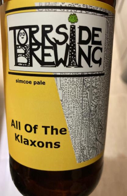 All of the klaxons 4.0%, Torside Brewing, England