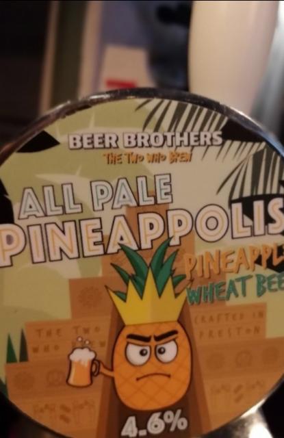 All Pale Pineappolis 4.6%, Beer Brothers LTD, England