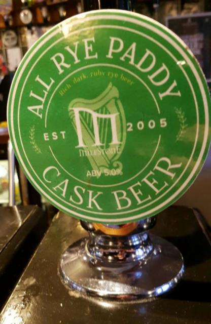 All Rye Paddy 5.0%, Milestone Brewery, England