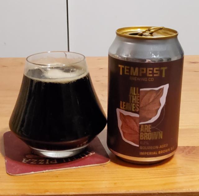 All the Leaves are Brown: Bluegrass Bourbon-Aged (2025) 11.2%, Tempest Brewing Co, Scotland