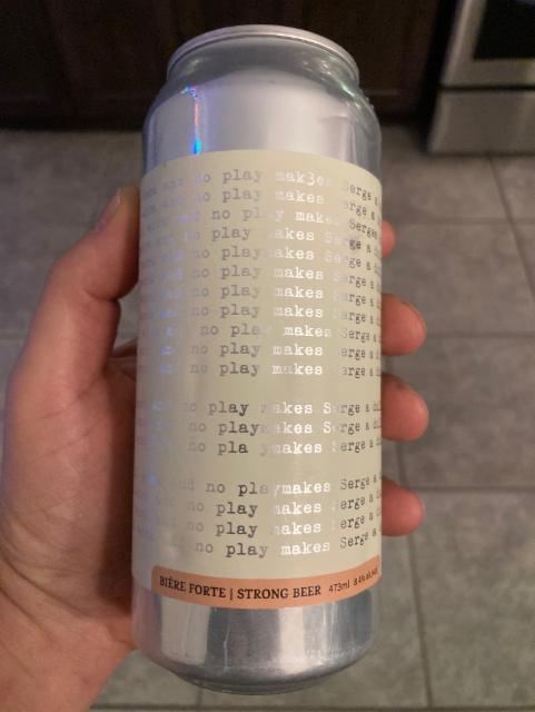 All work and no play makes serge a dull boy 8.4%, Brasserie Sir John Brewing Co., Canada