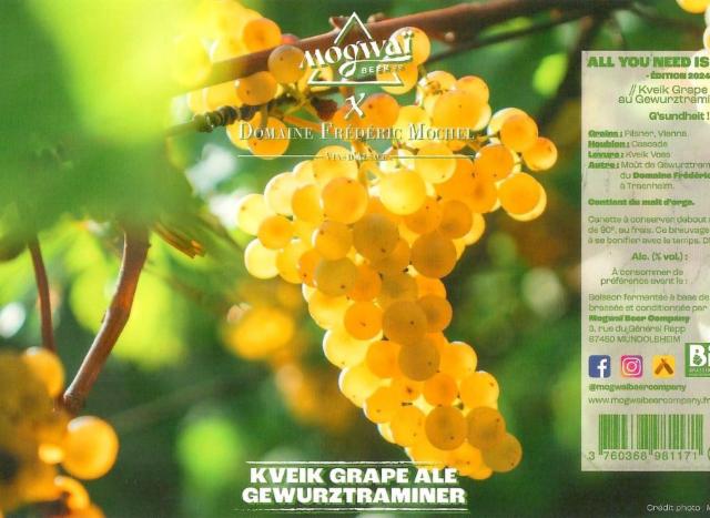 All You Need Is Grapes 2024 (Gewurztramminer) 8.1%, Mogwaï Beer Company, France