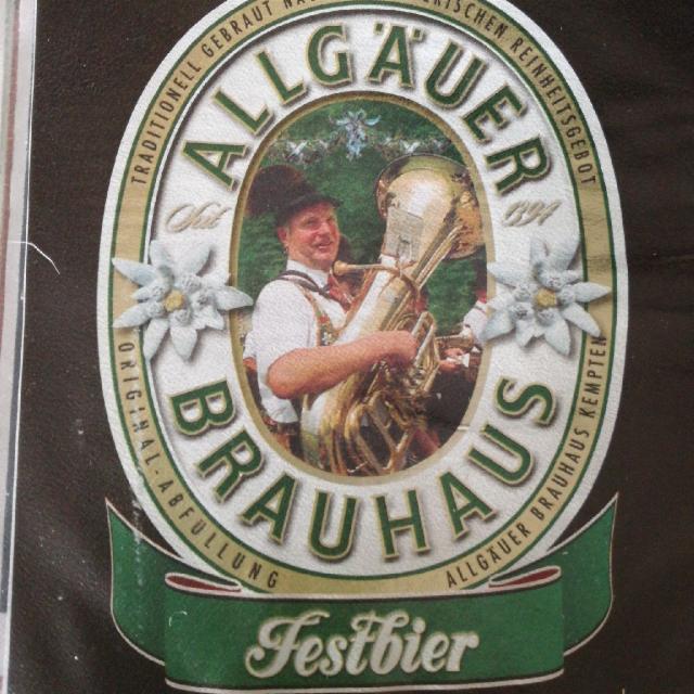 Festbier 5.5%, Allgäuer Brauhaus (Radeberger Gruppe), Germany