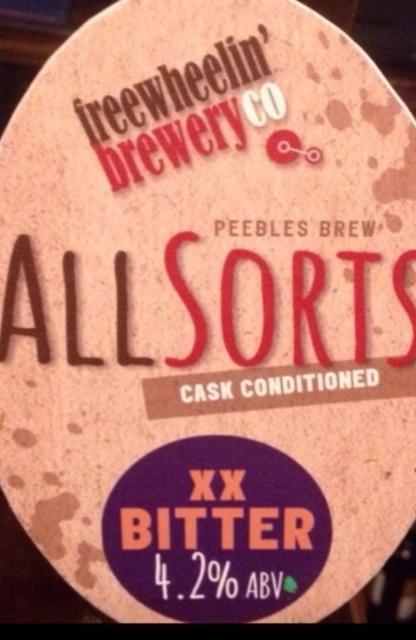 Allsorts XX Bitter 4.2%, Freewheelin' Brewery Co., Scotland