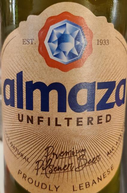 almaza unfiltered 6.6%, Brasserie Almaza (Heineken), Lebanon