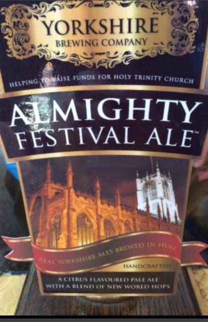 Almighty Festival Ale 4.5%, Yorkshire Brewing Company, England