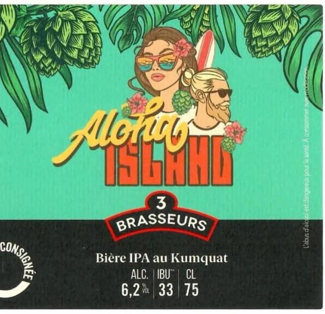 Aloha Island 6.2%, Les 3 Brasseurs / The 3 Brewers Lille, France