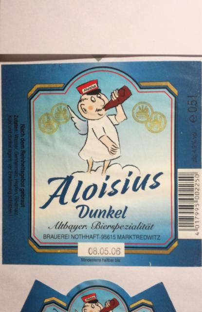 Aloisius Dunkel 4.9%, Brauerei Nothhaft, Germany