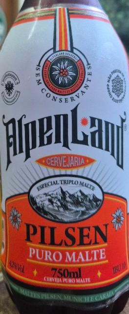 Alpen Land Pilsen 4.2%, Cervejaria Bierbaum, Brazil
