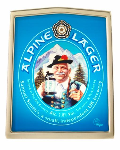 Alpine Lager 2.8%, Samuel Smith Old Brewery, England