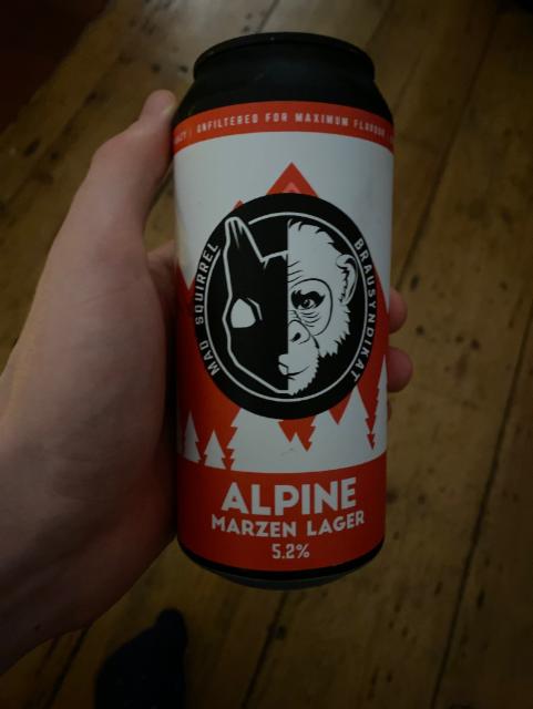 Alpine Marzen Larger 5.2%, Mad Squirrel Brewing, England