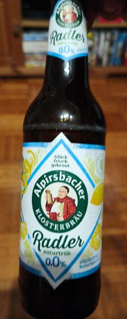 alpirsbacher radler 0.0%, Alpirsbacher Klosterbräu, Germany