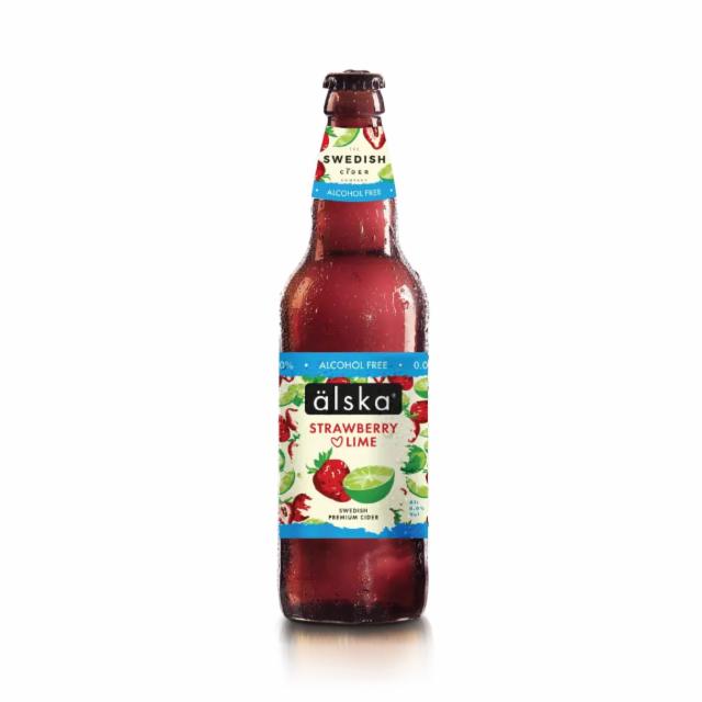 Alska Strawberry & Lime Alcohol Free 0.0%, The Swedish Cider Company AB, Sweden