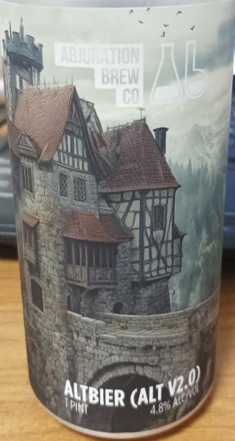 altbier (alt v2.0) 4.8%, Abjuration Brewery, United States