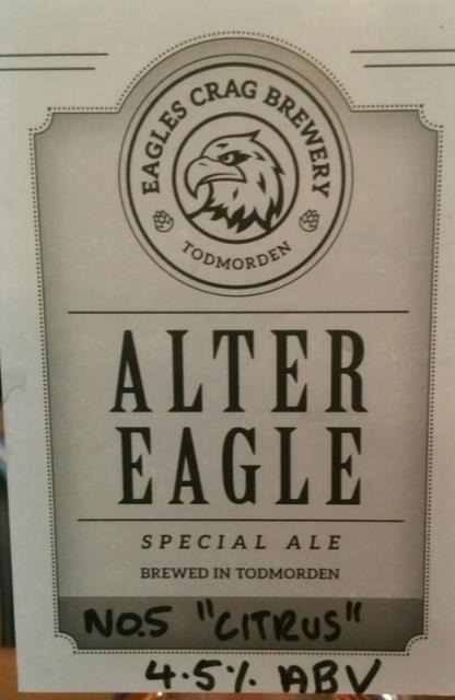 Alter Eagle No. 5 - Citrus 4.5%, Eagles Crag Brewery, England