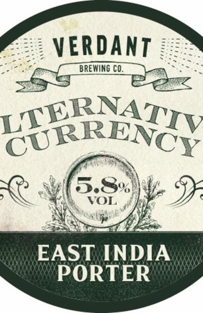 Alternative Currency 5.8%, Verdant Brewing Co., England