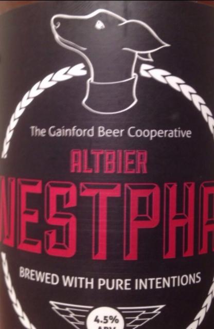 Altbier Westphal 4.5%, The Gainford Beer Cooperative, England