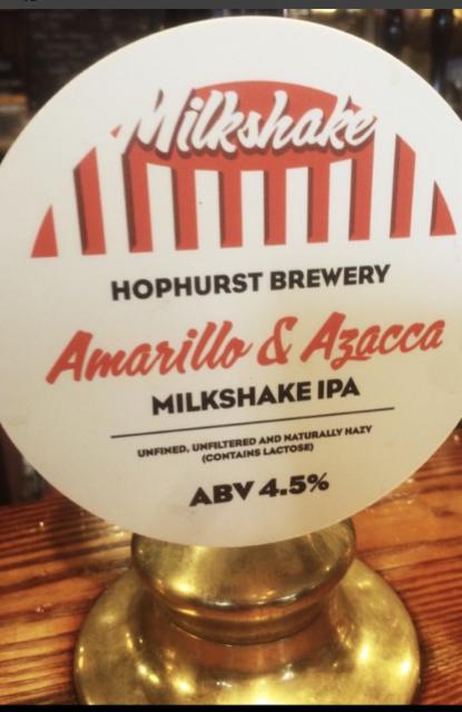 Amarillo & Azacca Milkshake IPA 4.5%, Hophurst Brewery, England