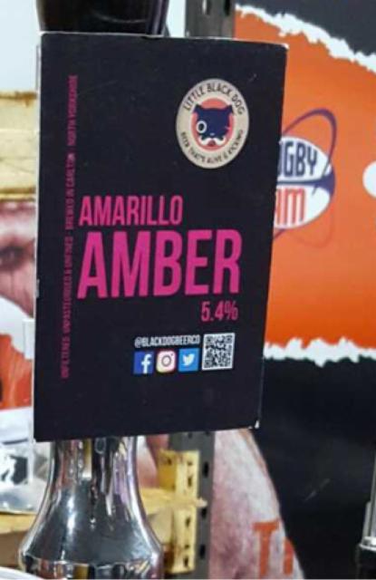 Amarillo Amber 5.4%, Little Black Dog Beer Company Limited, England