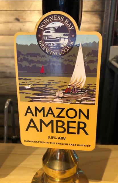 Amazon Amber 3.8%, Bowness Bay Brewing, England