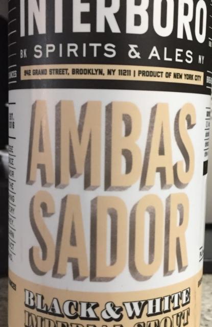 Ambassador 11.0%, Interboro Spirits & Ales, United States