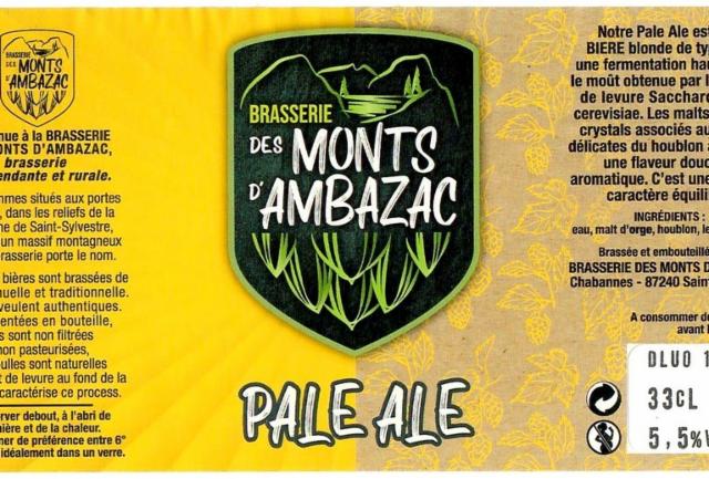 Ambazac Pale Ale, Brasserie Des Monts D'Ambazac [Closed]