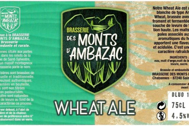 Ambazac Wheat Ale, Brasserie Des Monts D'Ambazac [Closed]