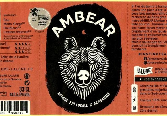 Ambear 5.5%, Brasserie LaLune, France