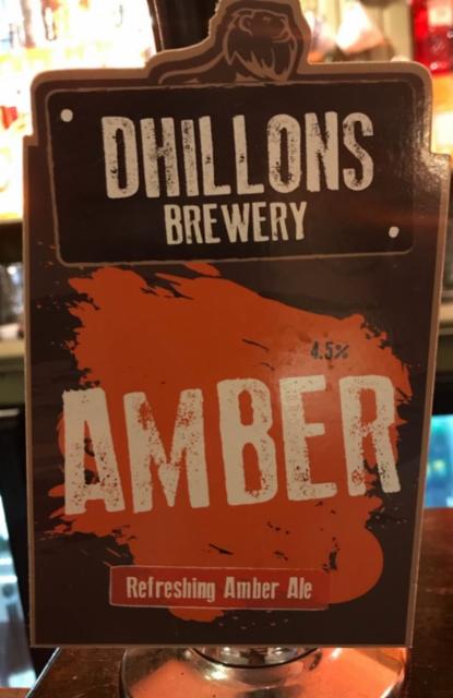 Amber 4.5%, Dhillons Brewery, England