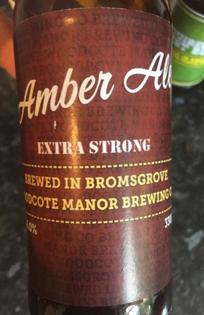 Amber Ale 5.8%, Woodcote Manor Brewing Company Limited, England