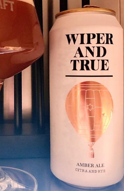 Amber Ale Citra And Rye 4.8%, Wiper and True, England