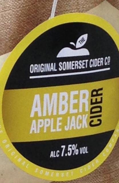 Amber Apple Jack Cider 7.5%, The Original Somerset Cider Co., England