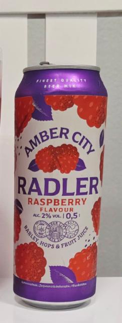 Amber City Radler Raspberry 2.0%, Maxima Grupė, Lithuania