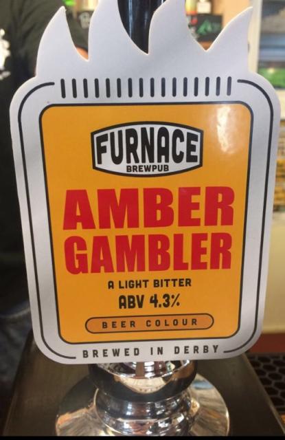 Amber Gambler 4.3%, Furnace Brewpub, England