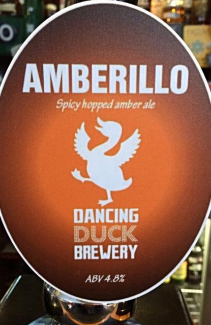 Amberillo 4.8%, Dancing Duck Beer, England