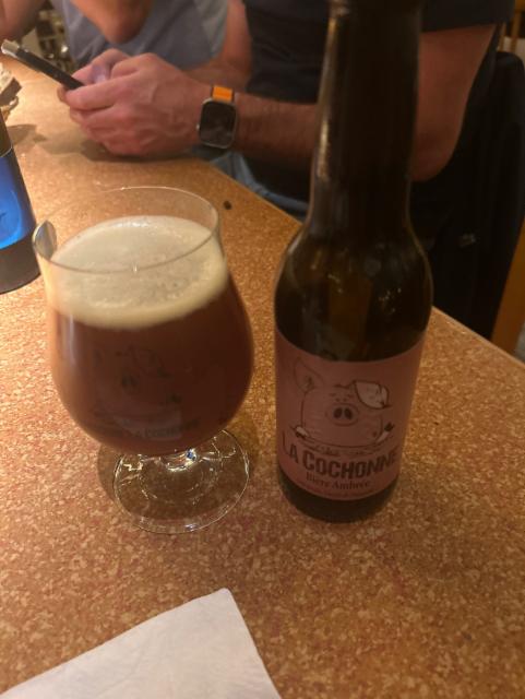 La Cochonne Ambrée 7.0%, Brasserie La Cochonne, France