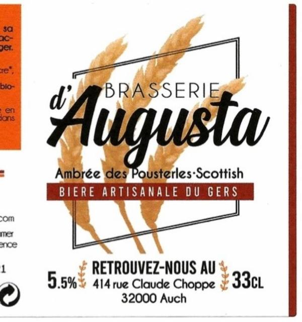 Ambrée Des Pousterles 5.5%, Brasserie D'Augusta, France